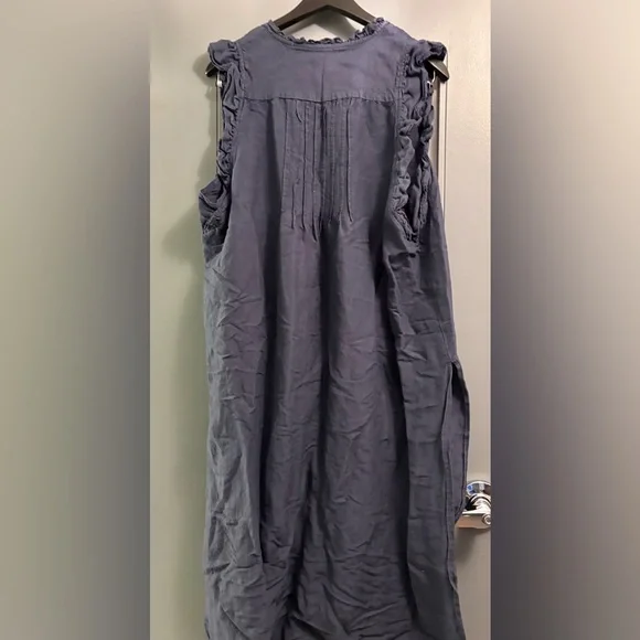 ANTHROPOLOGIE Linen Duster Long Tunic - Picture 2 of 6